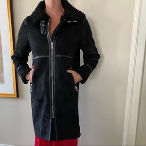Zara Faux Shearling Coat - Size M